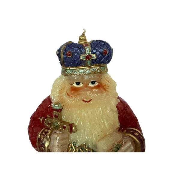 Santa Candle Christmas Holiday Russian Priest Vintage Twos Company 7.5" x 5" - Picture 2 of 7